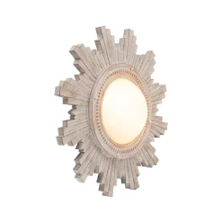 Antique Apollo Sunburst Sculpture Flush Mount / Wall Light