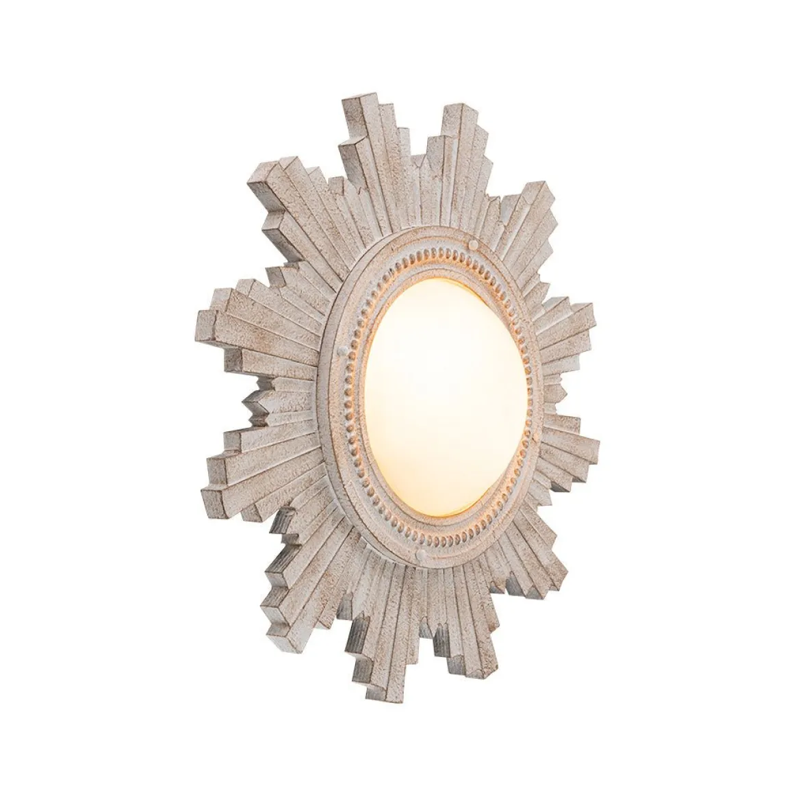 Antique Apollo Sunburst Sculpture Flush Mount / Wall Light