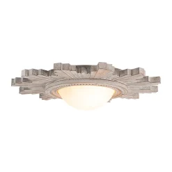 Antique Apollo Sunburst Sculpture Flush Mount / Wall Light