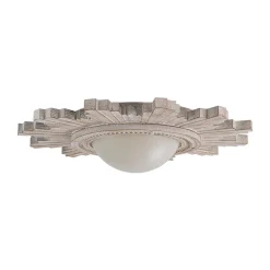 Antique Apollo Sunburst Sculpture Flush Mount / Wall Light