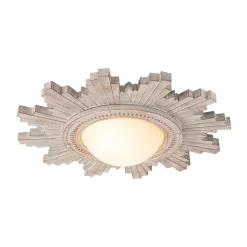 Antique Apollo Sunburst Sculpture Flush Mount / Wall Light