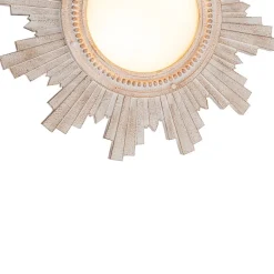 Antique Apollo Sunburst Sculpture Flush Mount / Wall Light