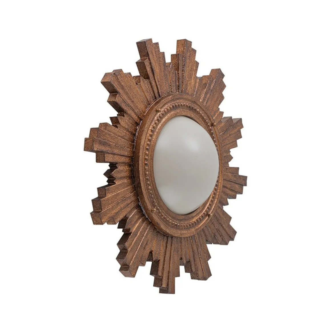 Antique Apollo Sunburst Sculpture Flush Mount / Wall Light