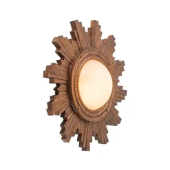 Antique Apollo Sunburst Sculpture Flush Mount / Wall Light
