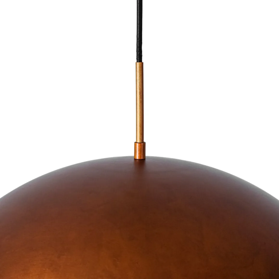 Antique Copper Style Iron Oversized Dome Pendant Light