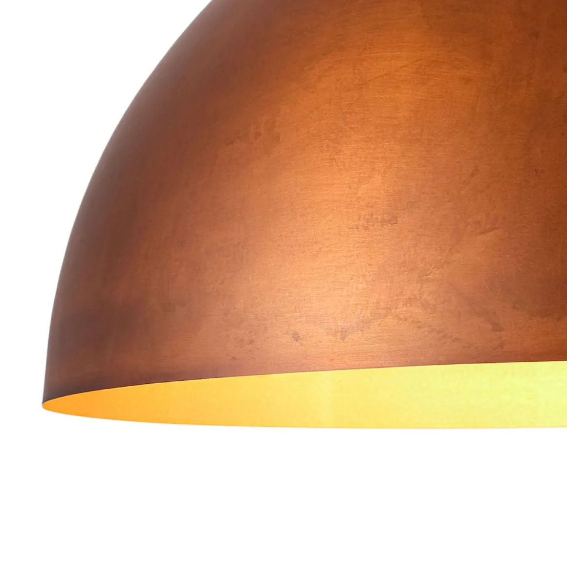 Antique Copper Style Iron Oversized Dome Pendant Light