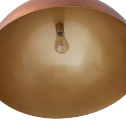 Antique Copper Style Iron Oversized Dome Pendant Light