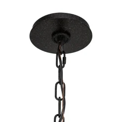 Antique Wood Beaded Empire Chandelier