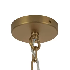 Art Deco Cluster Glass Textured Tube Round Tiered Chandelier