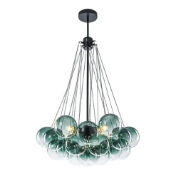 Art Deco Color Cluster Glass Globe Bubble Chandelier