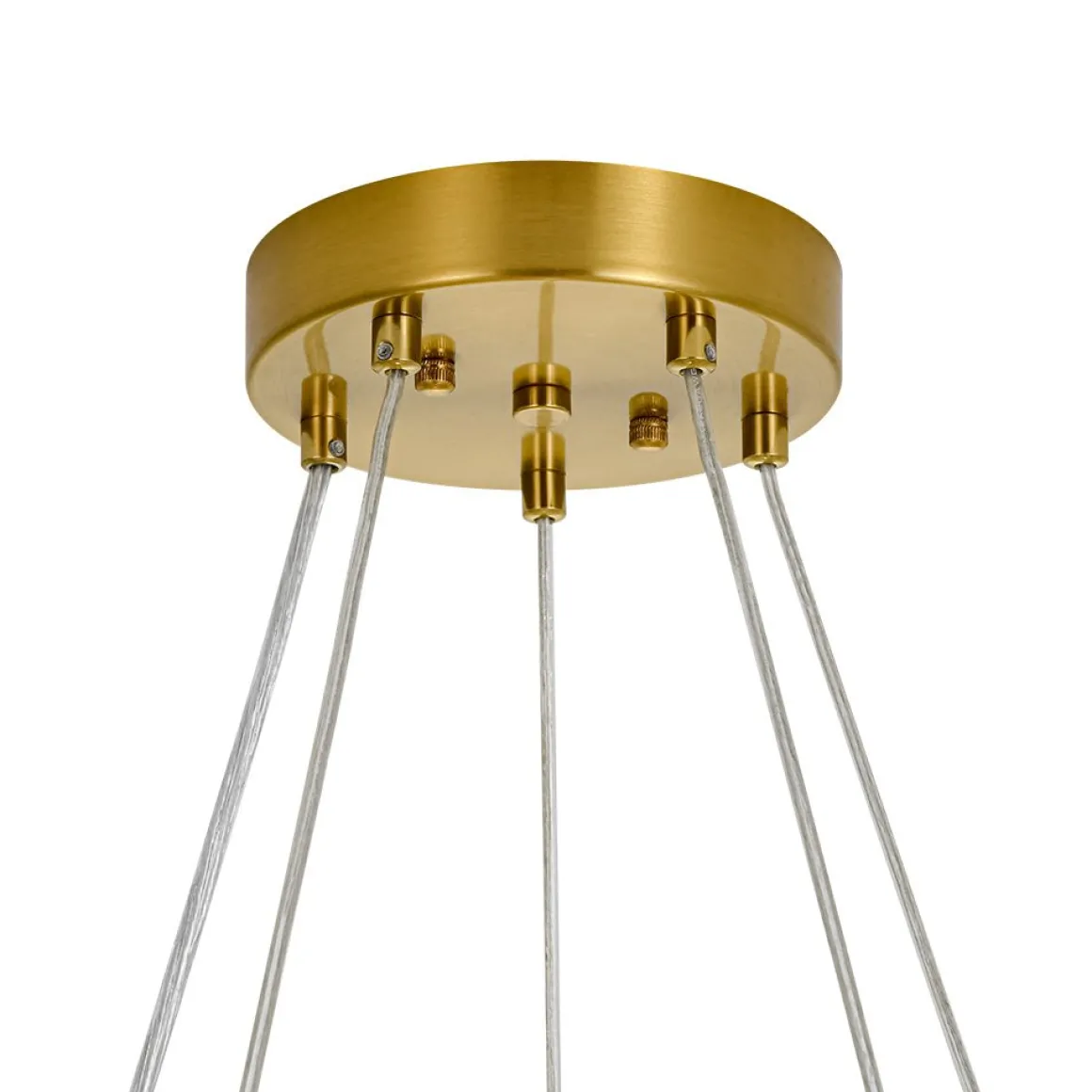 Art Deco 10-Light Glass Globe Bubble Circle Chandelier