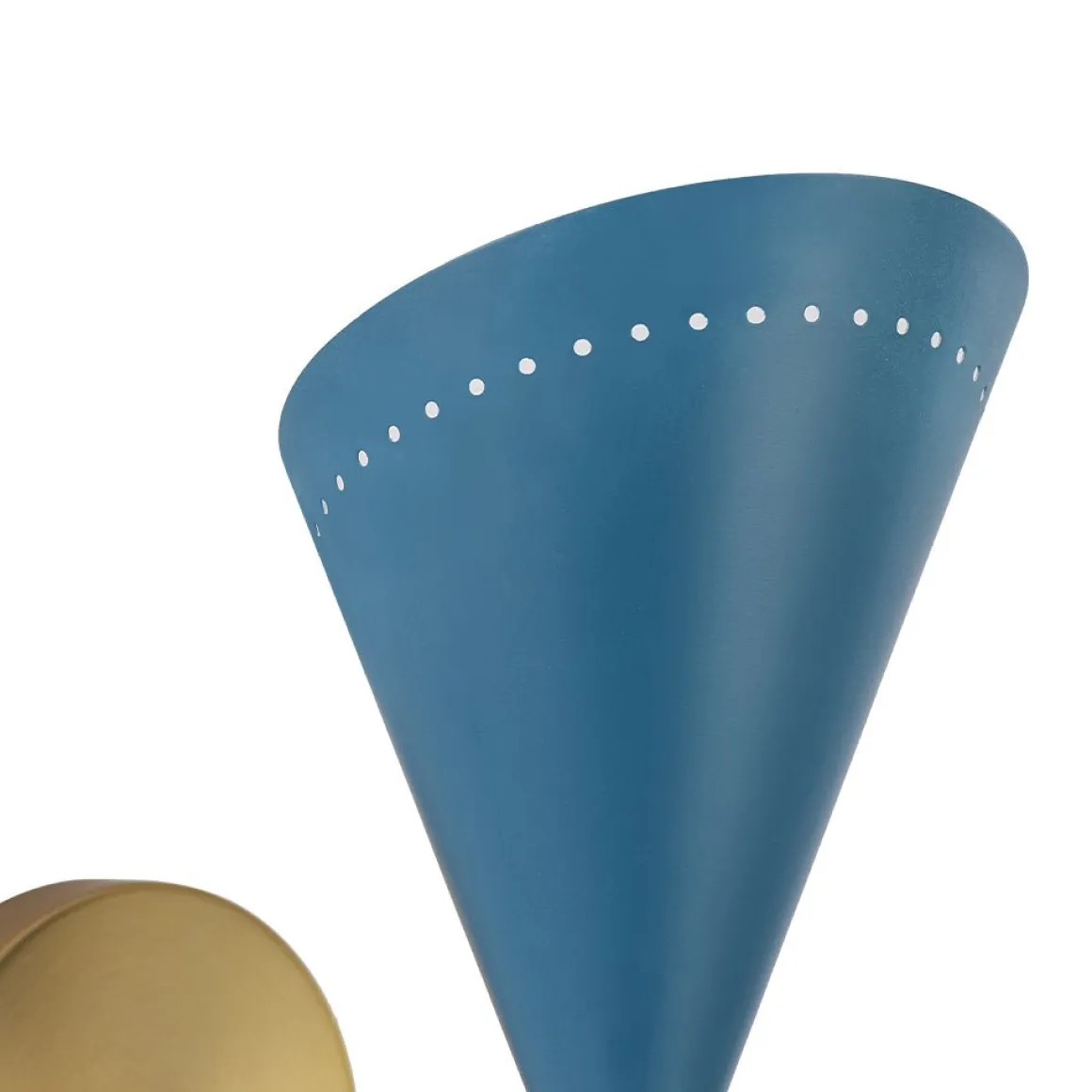 Art Deco 2-Light Up Down Dual Cone Wall Sconce