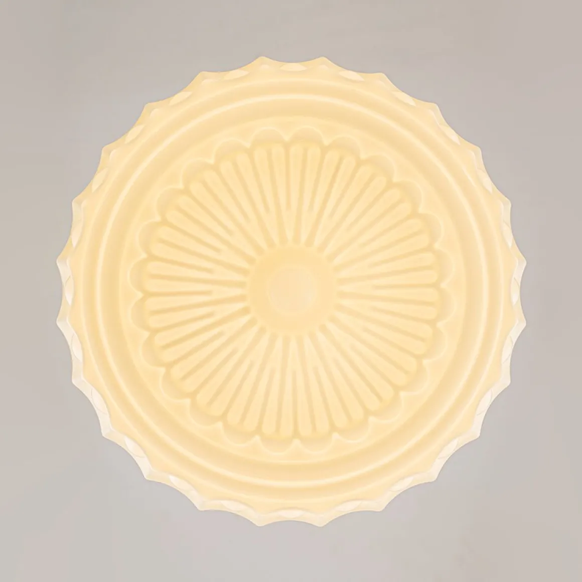 Art Deco Sculptural Milk Glass Schoolhouse LED Pendant