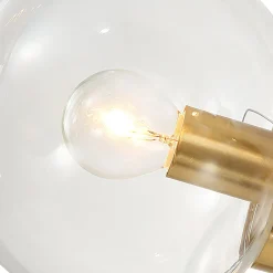 Black and Brass Mid-century Sputnik Chandelier