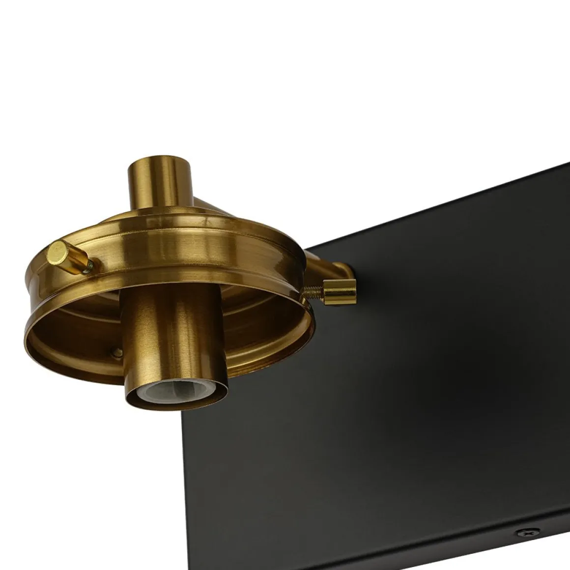 Black Brass Crackle Glass Globe Vanity Wall Lamp