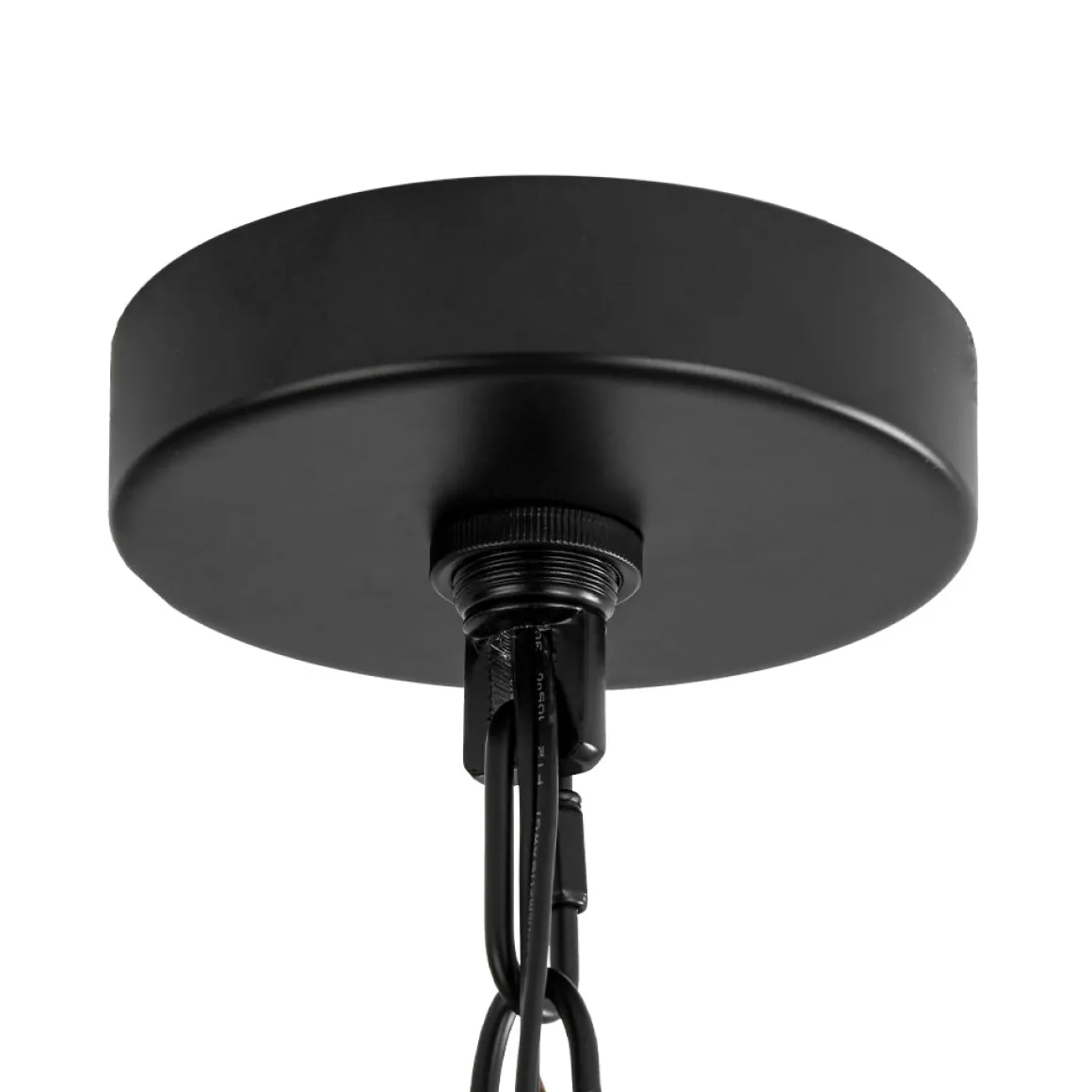 Black Gold Candle Style Leaf Vine Iron Orb Chandelier