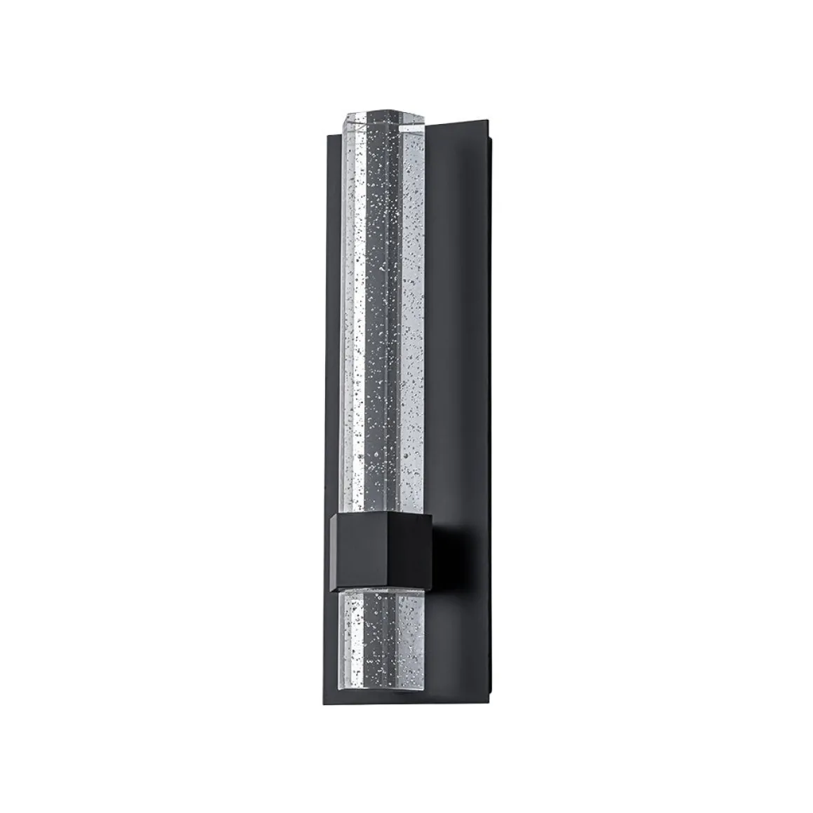 Black Linear Bubble Crystal Tube Dimmable LED Wall Light