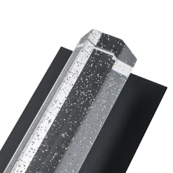 Black Linear Bubble Crystal Tube Dimmable LED Wall Light
