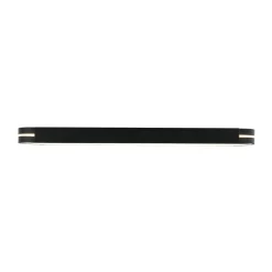 Black Minimalist Oval Dimmable LED Flush Mount Light