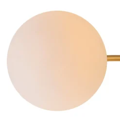 Bloom Dimmable Opal Glass Globe Bubble Semi Flush Chandelier