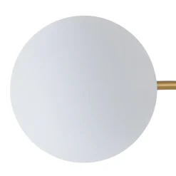 Bloom Dimmable Opal Glass Globe Bubble Semi Flush Chandelier