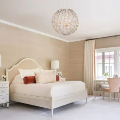 Bloom French Gold Blossom Crystal Floral Orb Chandelier