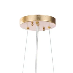 Bloom French Gold Blossom Crystal Floral Orb Chandelier