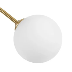 Bloom Frosted Glass Bubble Arched Arm Sputnik Chandelier