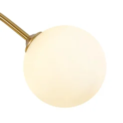 Bloom Frosted Glass Bubble Arched Arm Sputnik Chandelier
