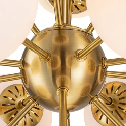 Bloom Frosted Glass Bubble Sphere Sputnik Chandelier