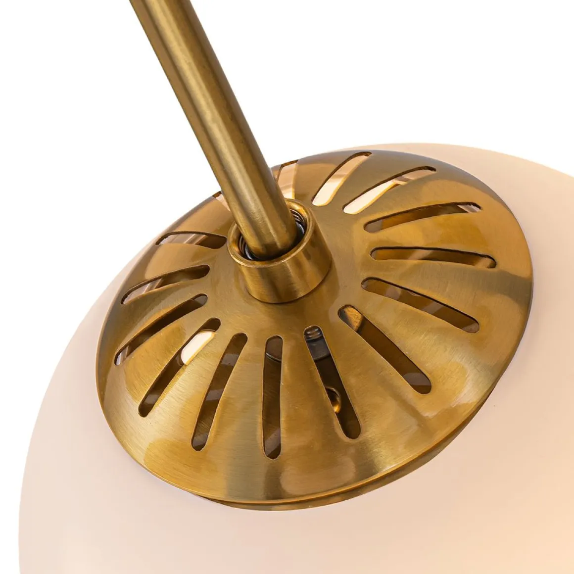 Bloom Frosted Glass Bubble Sphere Sputnik Chandelier