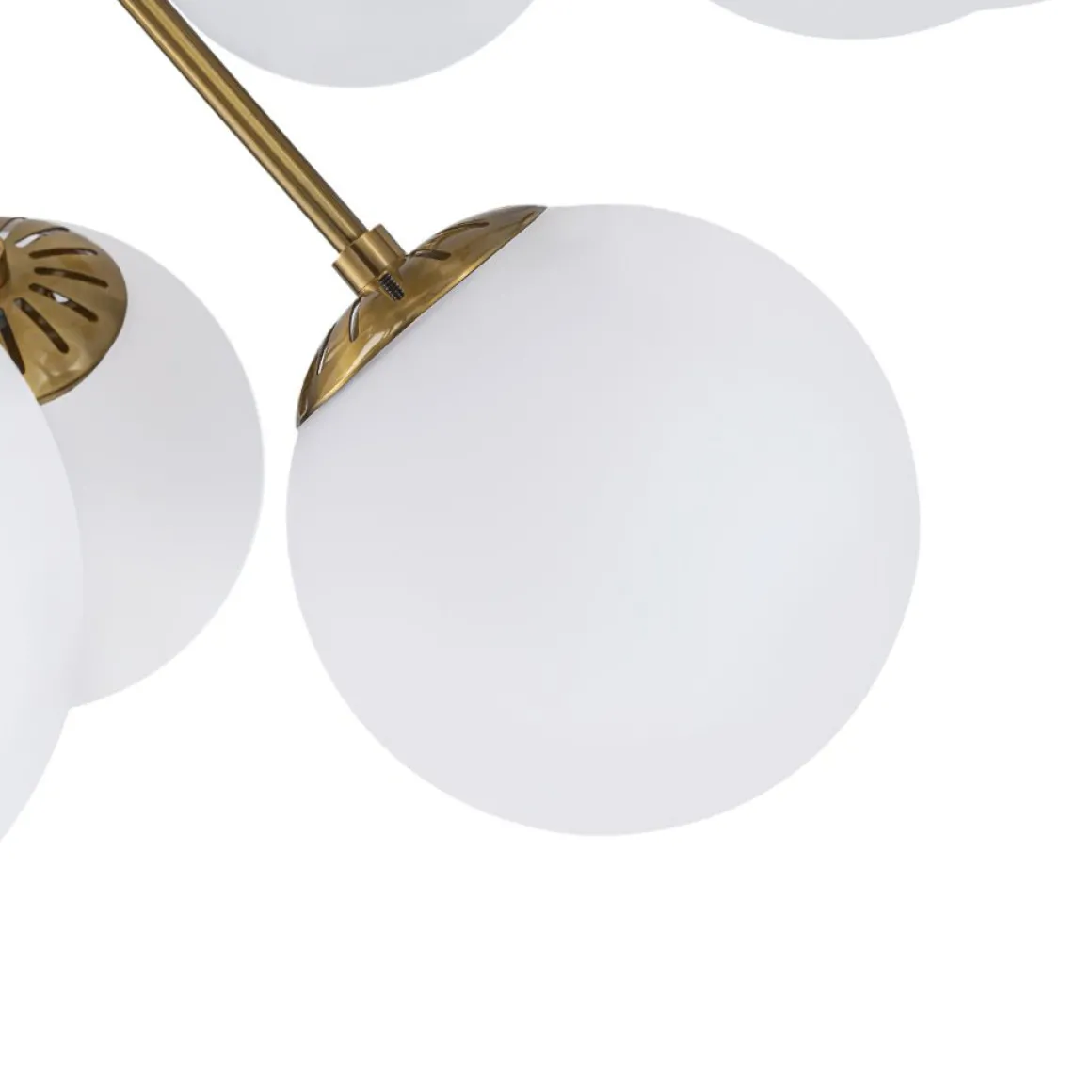 Bloom Frosted Glass Bubble Sphere Sputnik Chandelier