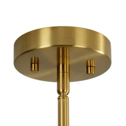 Bloom Frosted Glass Globe Bubble Brass Sputnik Chandelier