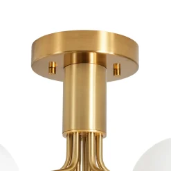 Bloom Frosted Glass Globe Tiered Bubble Sputnik Semi Flush