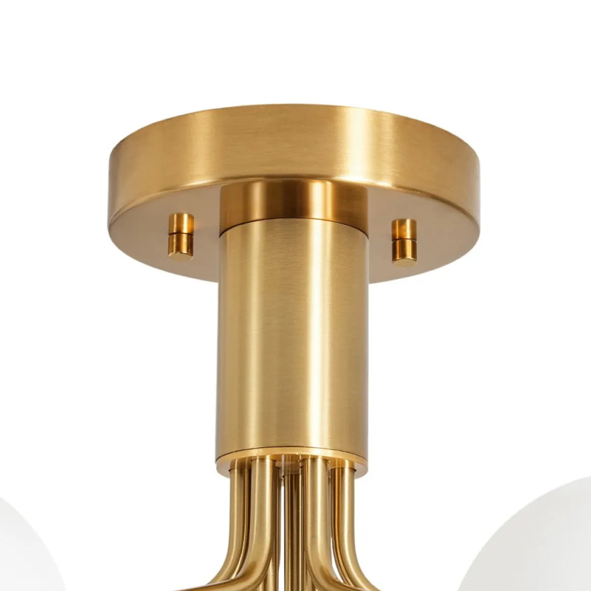 Bloom Frosted Glass Globe Tiered Bubble Sputnik Semi Flush