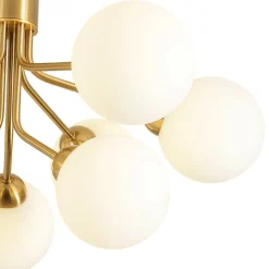 Bloom Frosted Glass Globe Tiered Bubble Sputnik Semi Flush