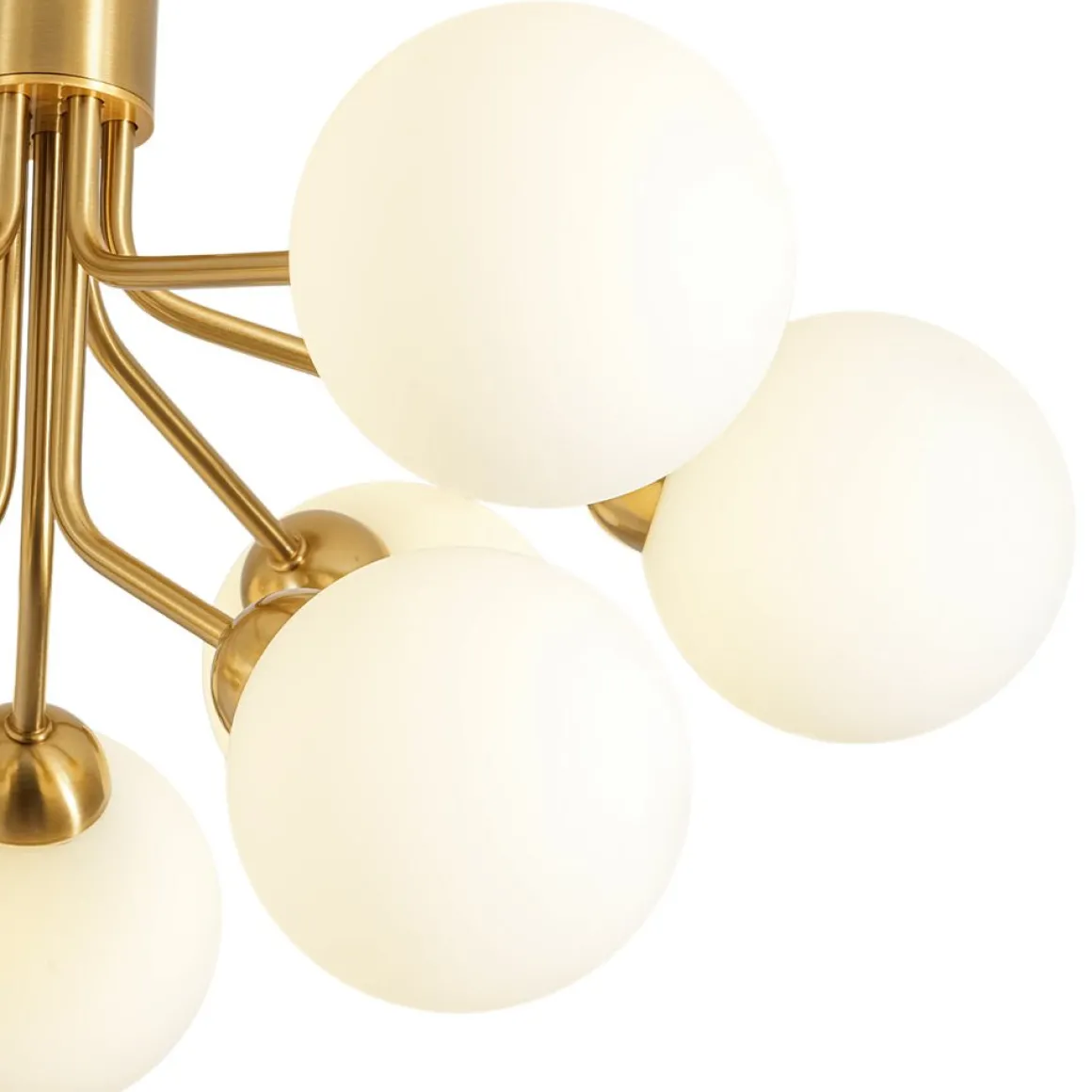 Bloom Frosted Glass Globe Tiered Bubble Sputnik Semi Flush