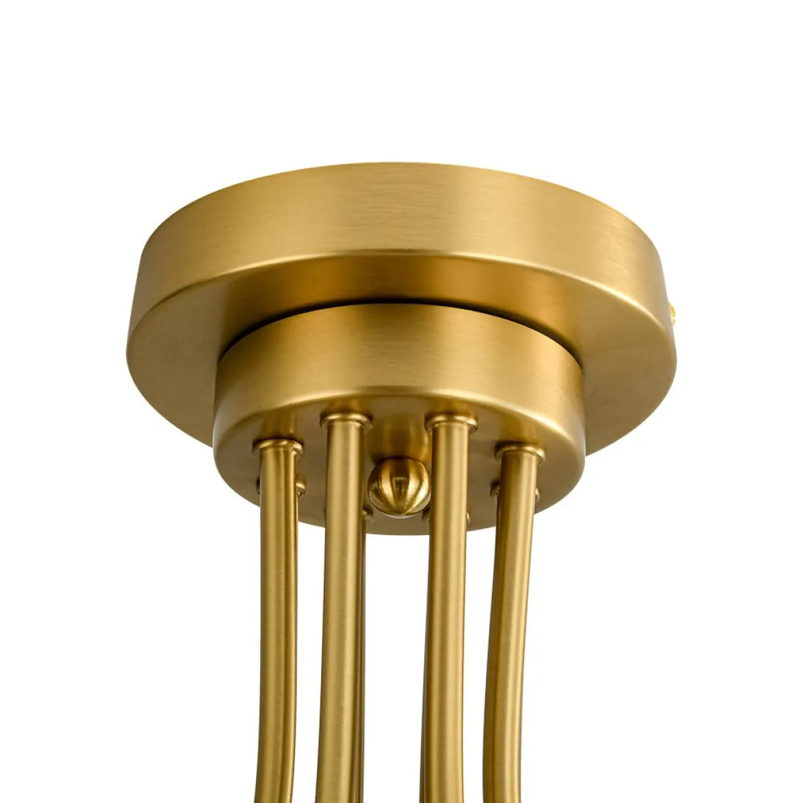 Bloom 8-Light Rippled Glass Globe Bubble Round Semi Flush