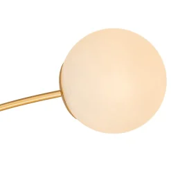 Blossom 12-Light Opal Glass Bubble Semi Flush Chandelier