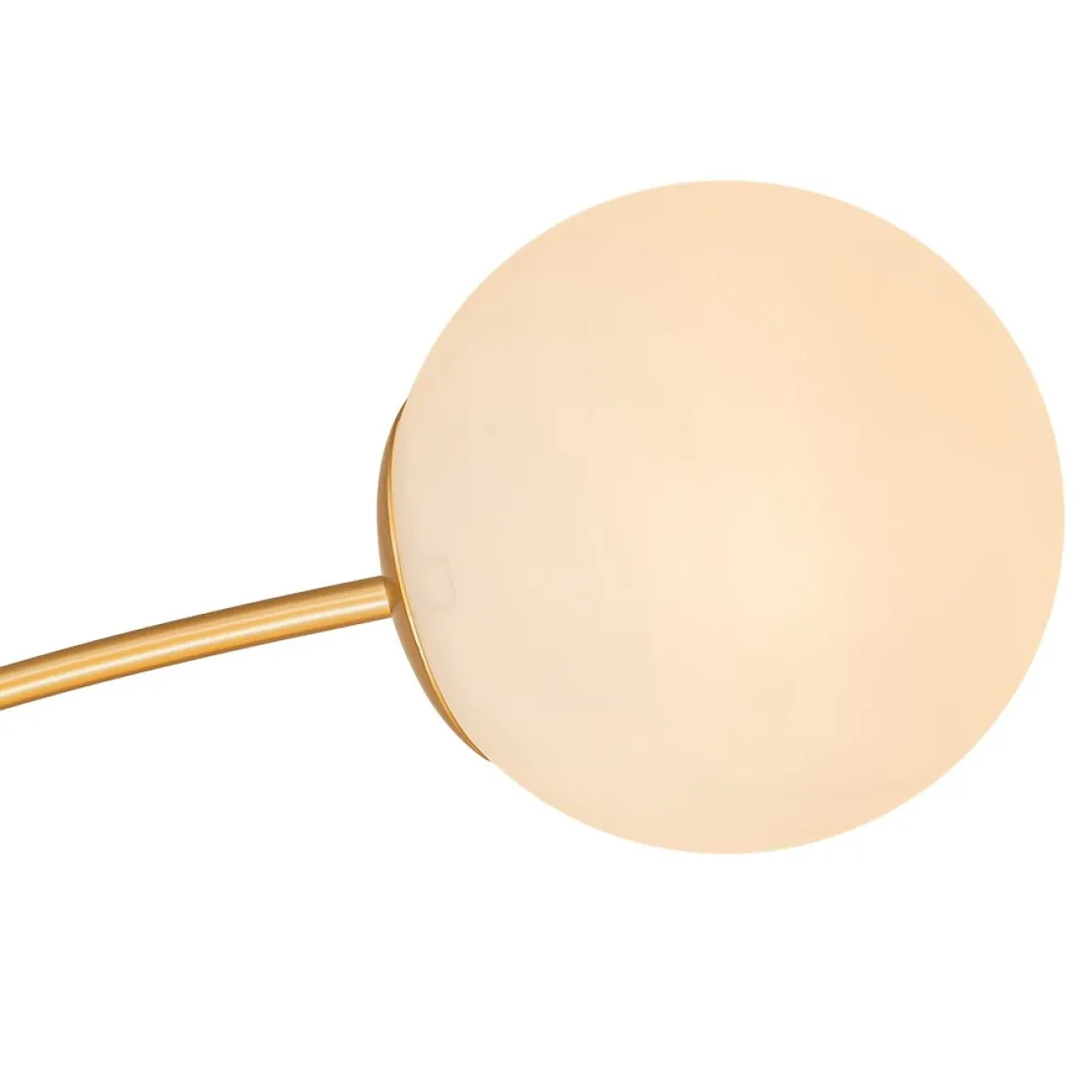 Blossom 12-Light Opal Glass Bubble Semi Flush Chandelier