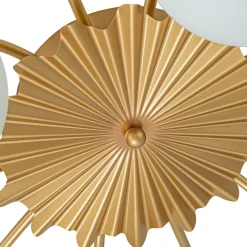 Blossom 12-Light Opal Glass Bubble Semi Flush Chandelier
