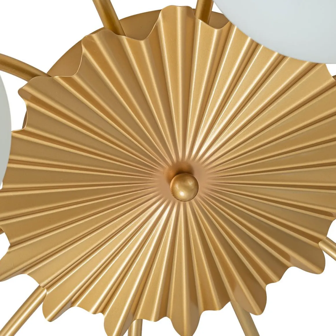 Blossom 12-Light Opal Glass Bubble Semi Flush Chandelier