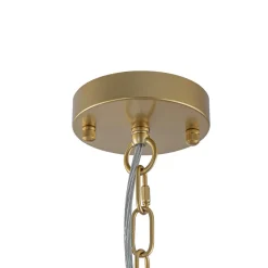 Boho 6-Light Woven String Candle Wagon Wheel Chandelier