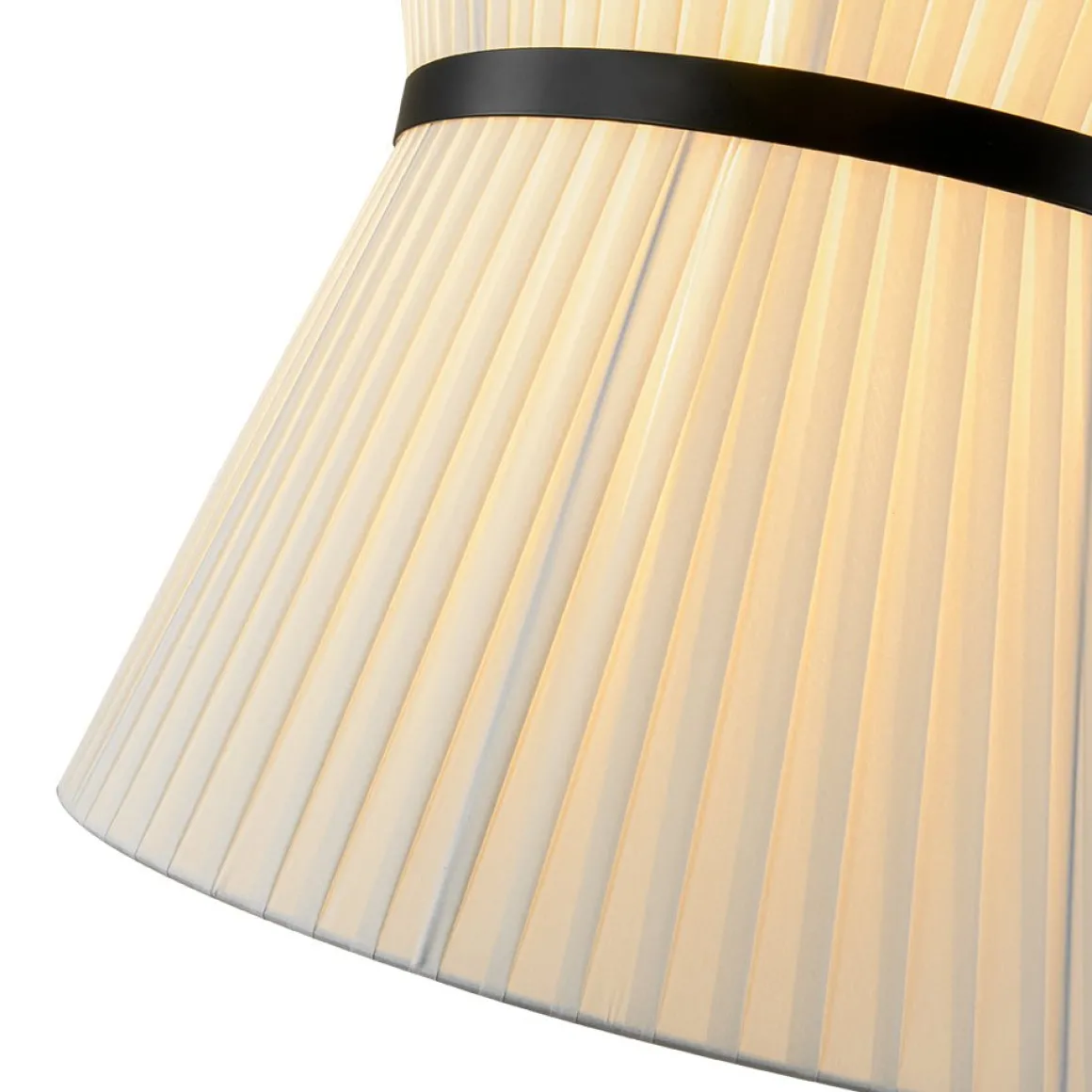 Boho 2-Tier White Fabric Tapered Drum Pendant Light