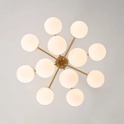 Bouquet Tiered Sputnik Pendant Frosted Glass Bubble Chandelier