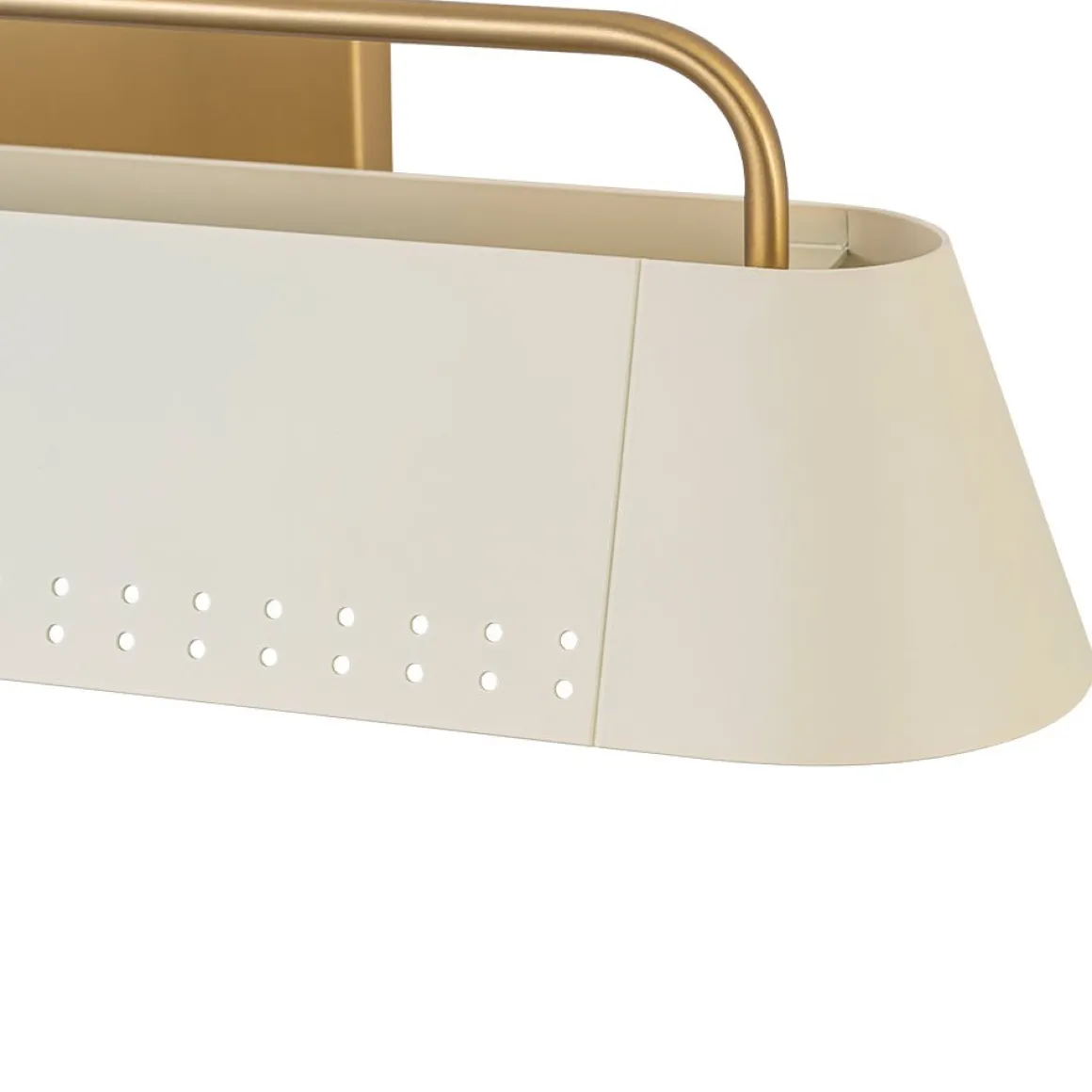 Brass Beige Iron Rectangle Shade Vanity Sconce Picture Light