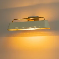 Brass Beige Iron Rectangle Shade Vanity Sconce Picture Light
