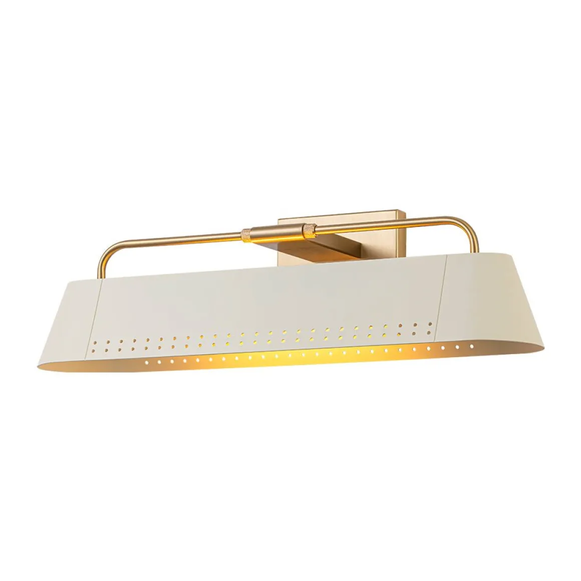 Brass Beige Iron Rectangle Shade Vanity Sconce Picture Light
