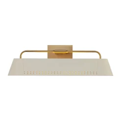Brass Beige Iron Rectangle Shade Vanity Sconce Picture Light