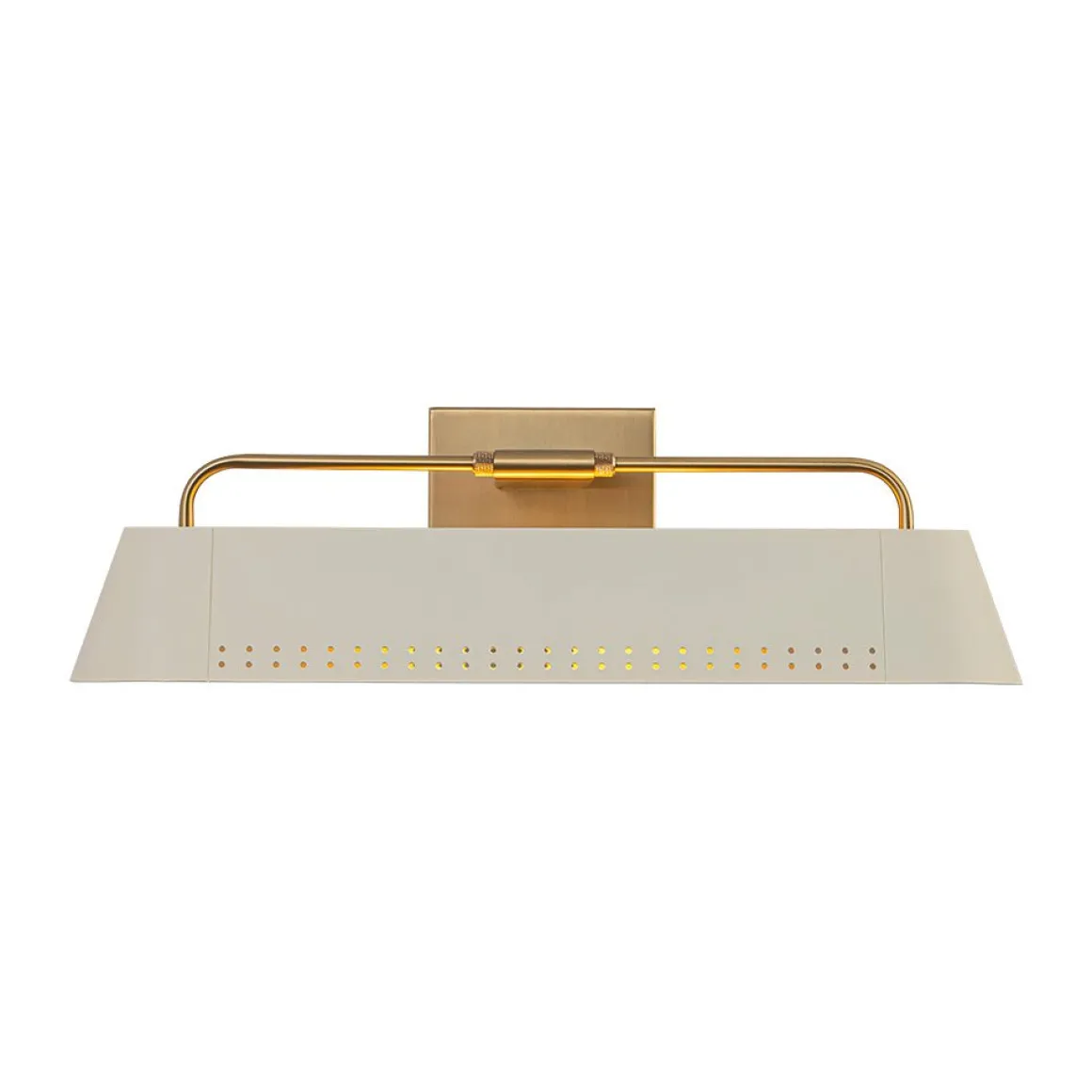 Brass Beige Iron Rectangle Shade Vanity Sconce Picture Light